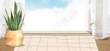 清新手繪風家居用品促銷背景免費下載——望遠鏡零售專屬海報素材